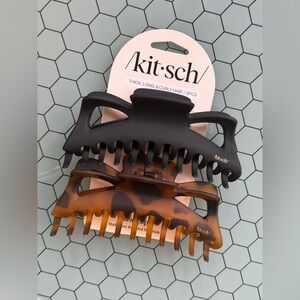 Kitsch Black and Tan Hair Claw Clips